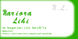 mariora lihi business card